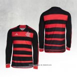 1º Camisola Flamengo 2024 Manga Comprida